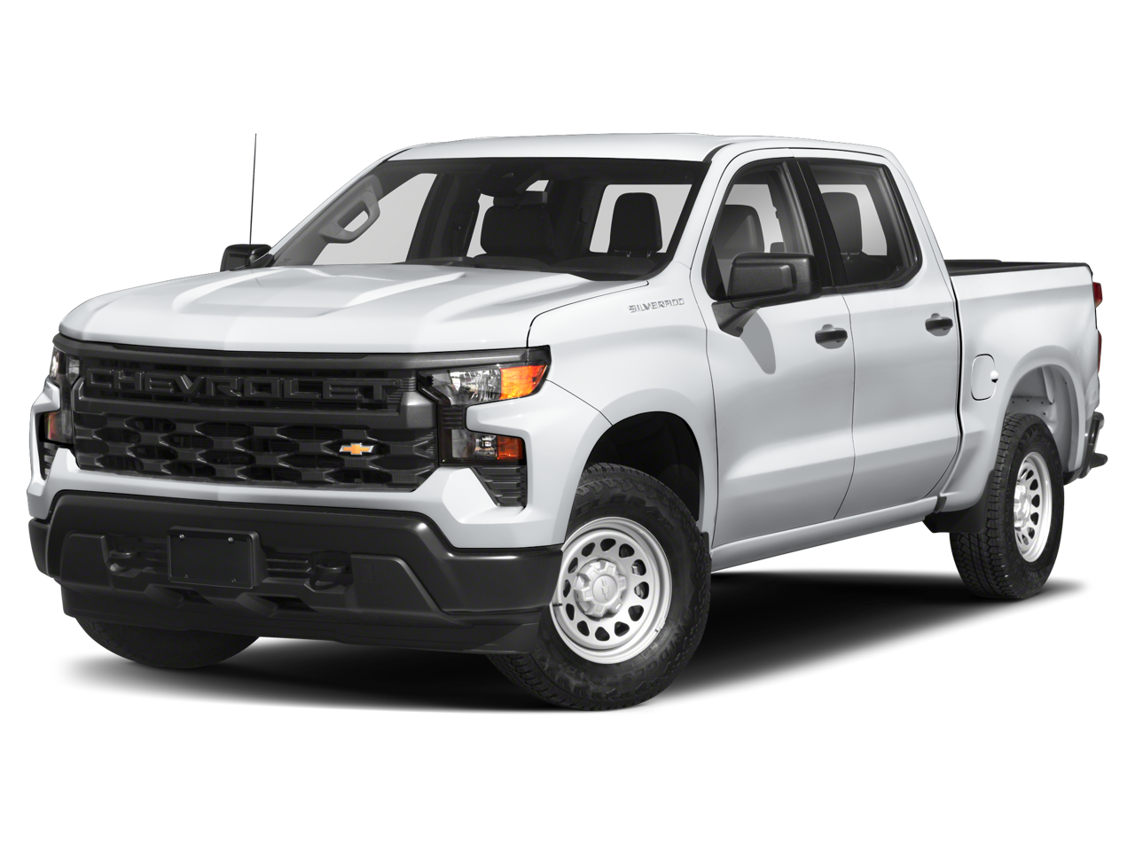 2023 Chevrolet Silverado 1500 LT (2FL) in Sterling Gray Metallic — front three-quarter view