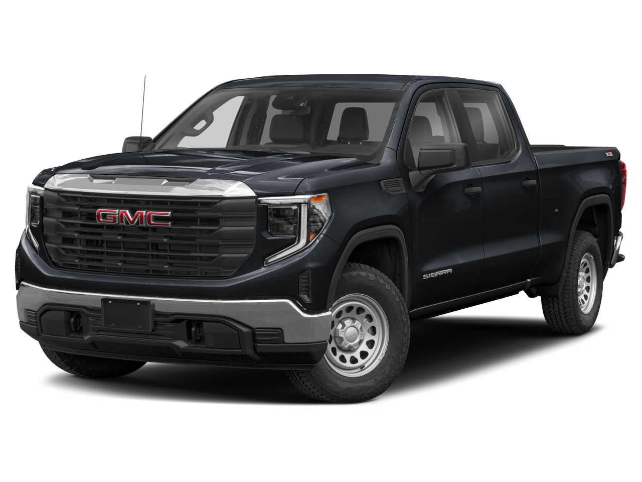 2023 GMC Sierra 1500 AT4 in Dynamic Blue Metallic — front three-quarter view