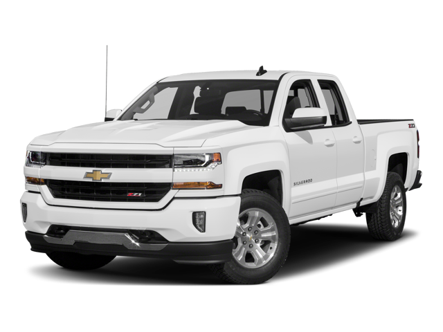 2017 Chevrolet Silverado 1500 LT in Summit White — front three-quarter view