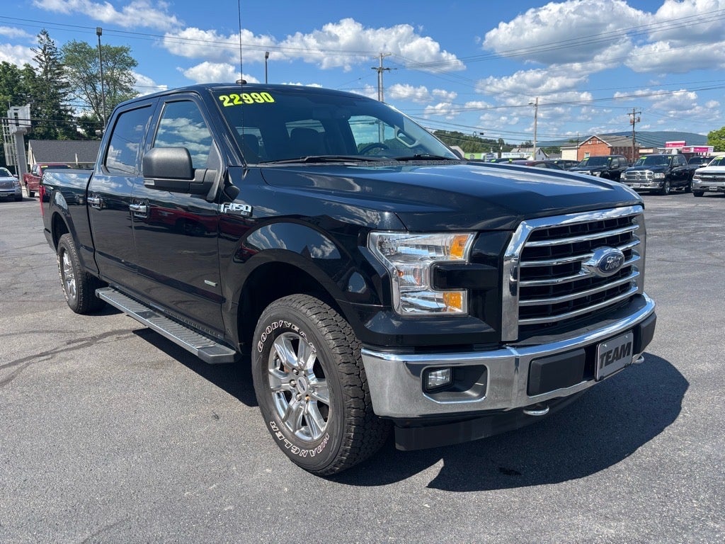 2017 Ford F-150 XLT in Black — front three-quarter view