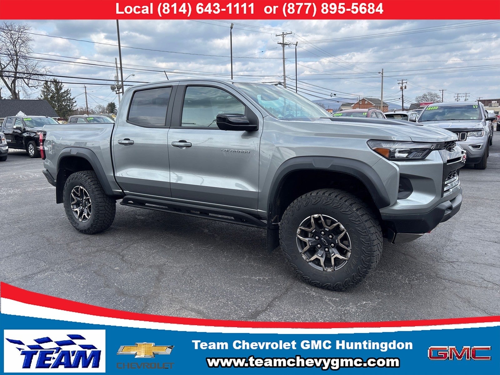 2024 Chevrolet Colorado ZR2 in Sterling Gray Metallic — front three-quarter view