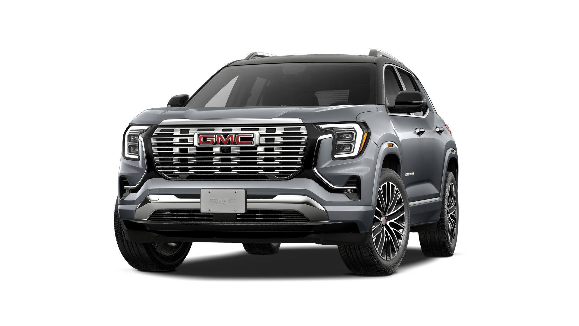 2027 GMC Terrain AWD Denali in Sterling Metallic — front three-quarter view
