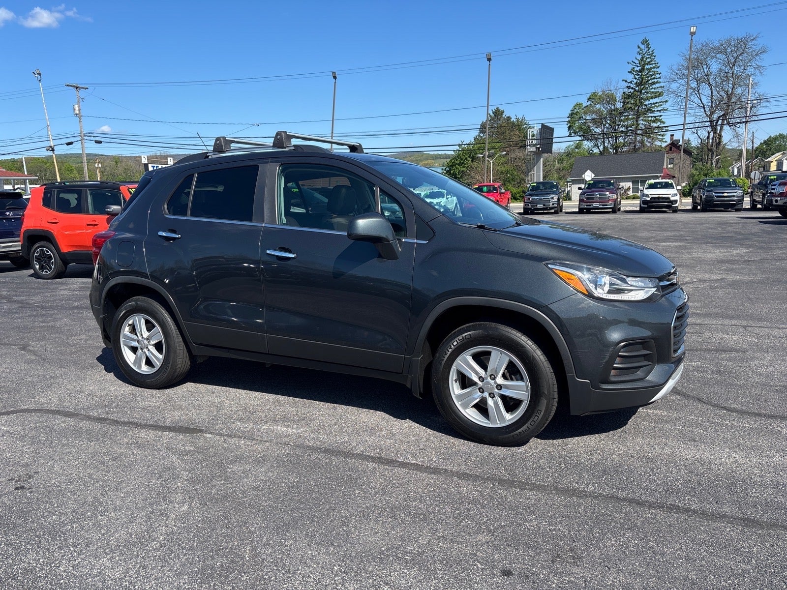 2019 Chevrolet Trax LT in Nightfall Gray Metallic — front three-quarter view