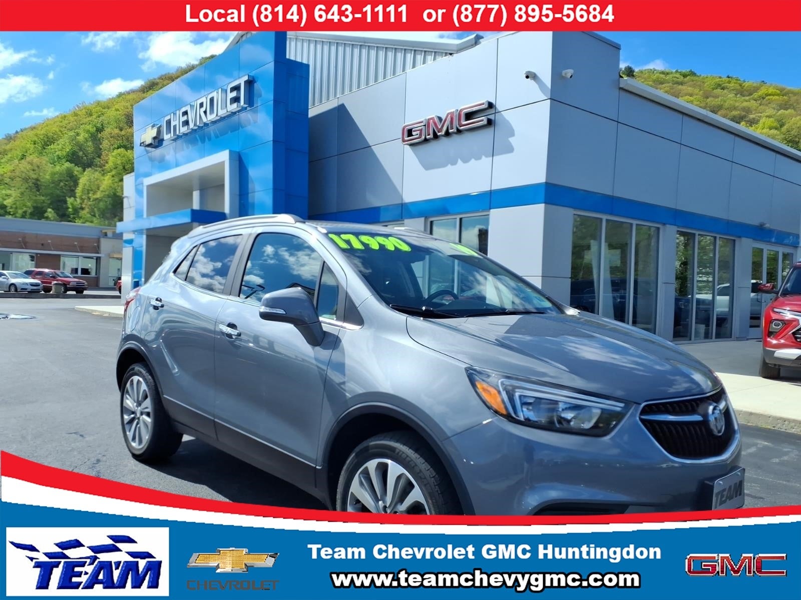 2019 Buick Encore Preferred in Includes (Cm5) Black Carbon Metallic Lower Exterior Accent Color, Paint Code W700s.) — front...